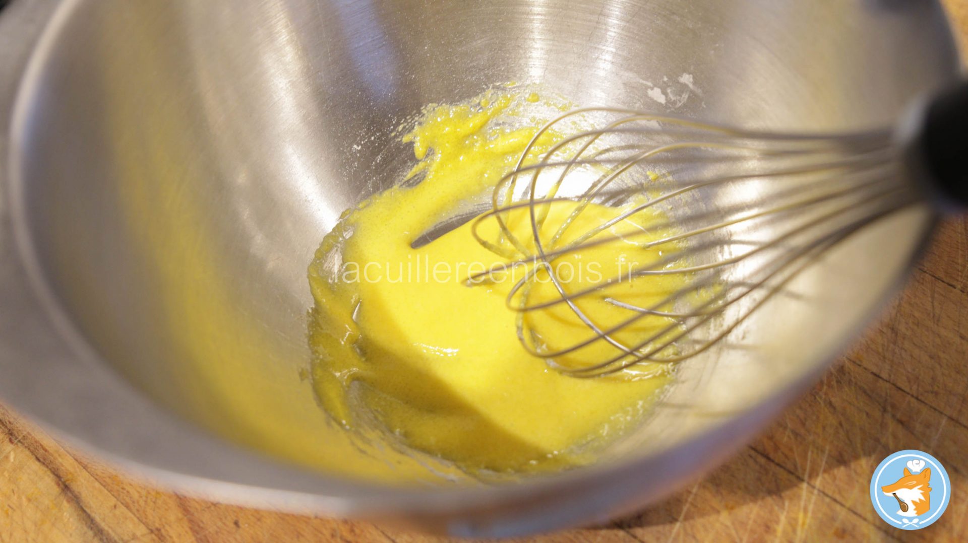 préparation de la crème pâtissière à l'orange 