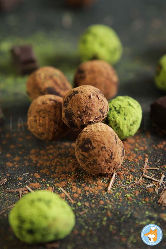 illustration des truffes  en chocolat