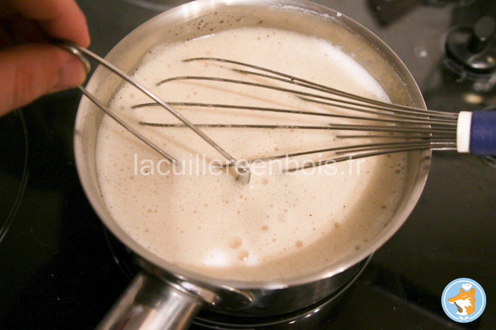 faire infuser le caffé dans la crème des panna cotta