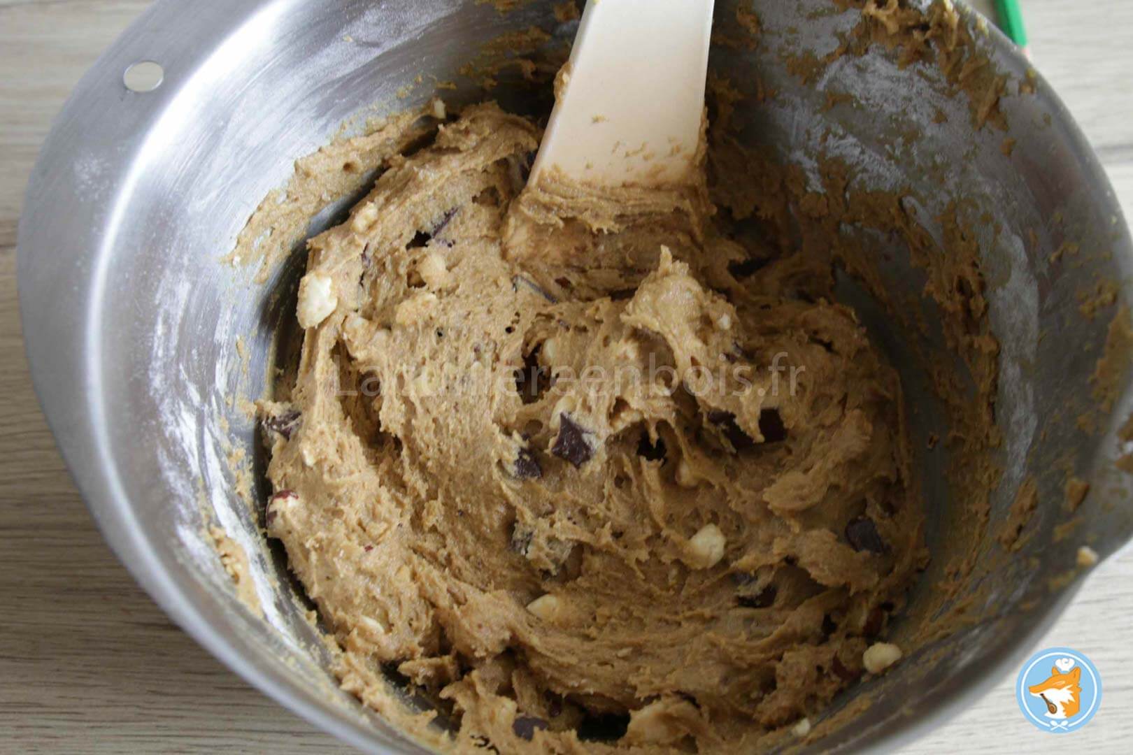 recette foodporn cookies cœur découlinant au gianduja