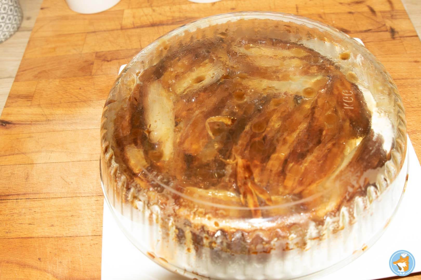  	  recette détaillée de succulente tarte tatin aux endives, au miel, et au chèvre 